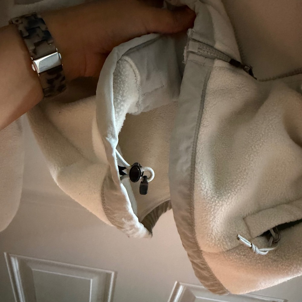 The North Face Denali Polartec Fleece Jacket Cream White/Gray Women M T164 F14 - Picture 9 of 9